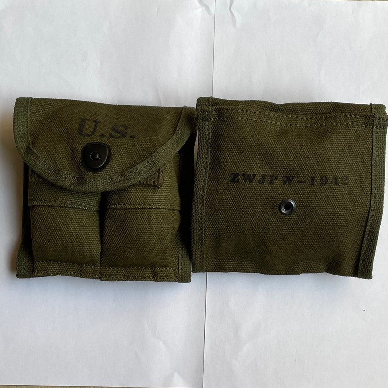 2PCS WW2 Military M1 Carbine Rifle Mag Military Ammunition Pouch Bag gallery