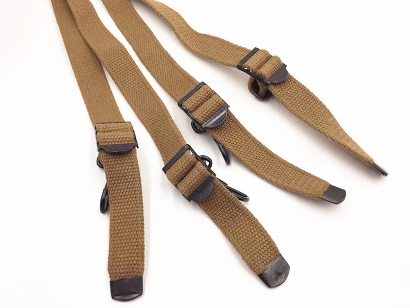 WWII Us Army Field Suspenders X Strap Belt MAGAZINE Pouch FULL SET gallery