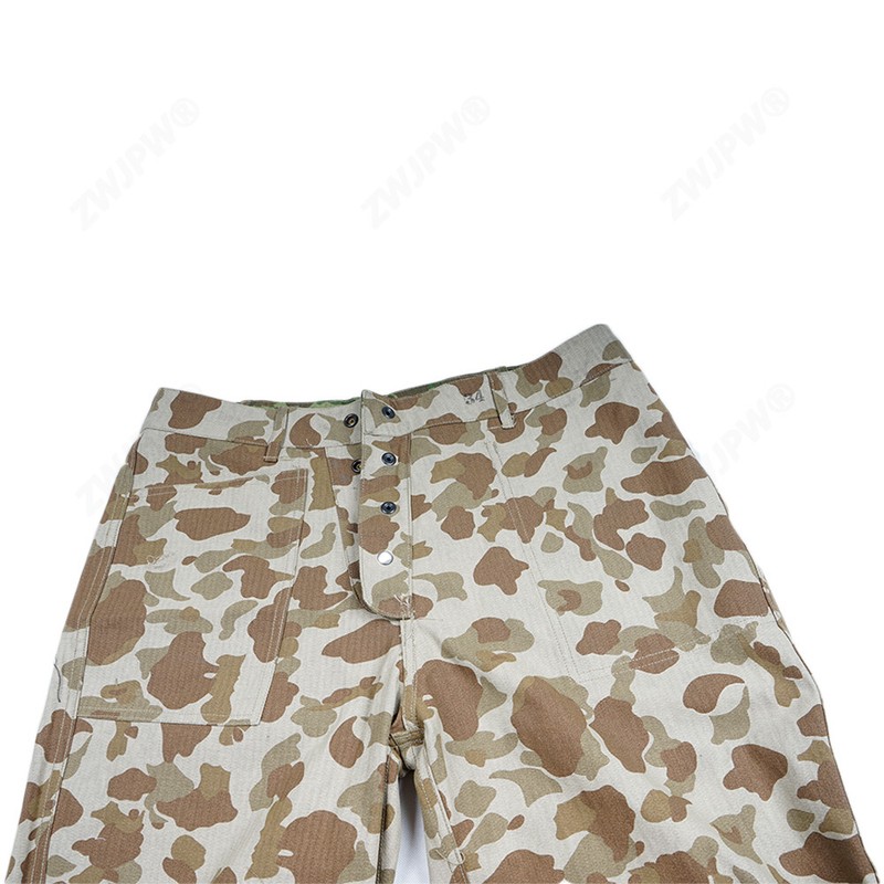 WWII US ARMY SOLIDER USMC PACIFIC CAMO COTTON REVERSIBLE Trousers Pants Size 32 gallery