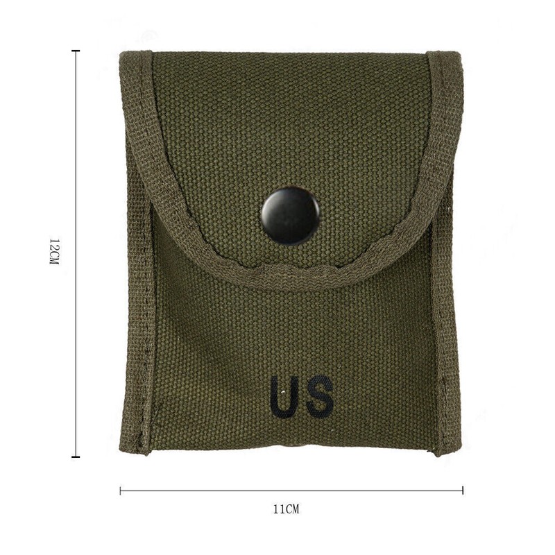 VIETNAM WAR US ARMY M1956 OLIVE CANVAS COMPASS BAG FIRST AID POUCH FIELD GEAR gallery