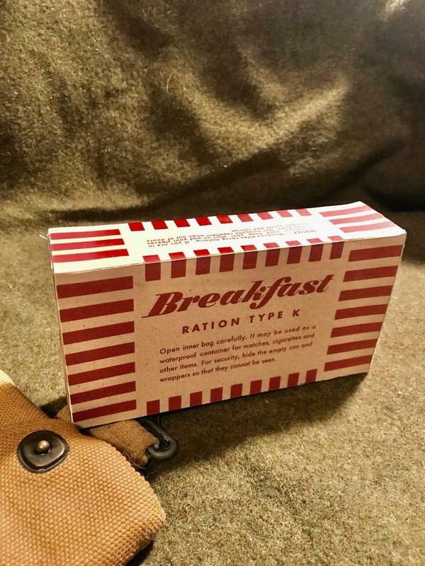 WWII US Army,USMC K-Ration, Late War Morale Breakfast Box*