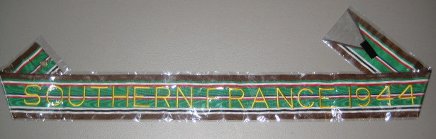 Southern France 1944 WWII LARGE Regimental Campaign Streamer – Battle Streamer