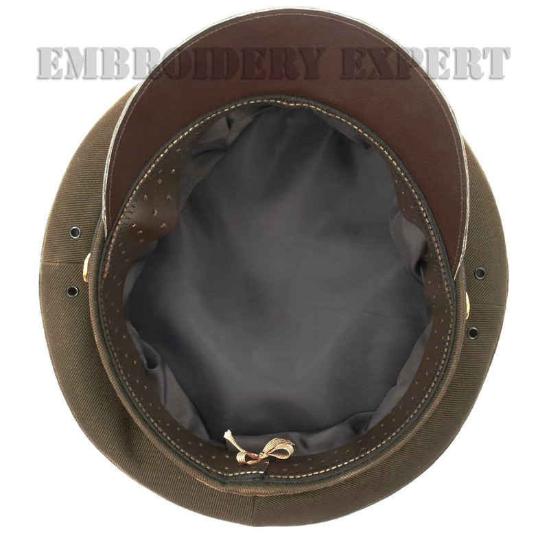U.S. WWII Officer Visor Crush Cap OD Green Cap - US Army Aircorps Military Cap gallery