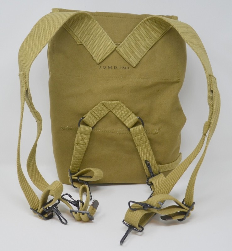 WW2 US M1928 US Haversack JQMD Reproduction, WWII Haversack gallery