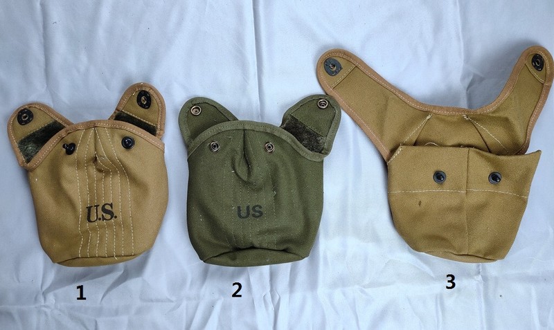 MILITARY WWII WW2 US ARMY SOLDIER KETTLE CANTEEN COVER 3PCS