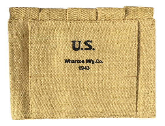 U.S USGI WWII 5 Pocket Canvas Pouch with Thompson SMG Kerr Pattern Sling gallery