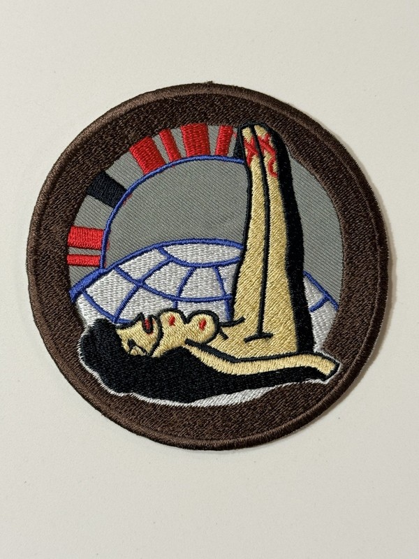 WWII USAAF Air Transport Command (ATC) Reproduction Embroidered Naked Lady Patch