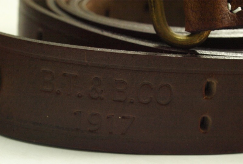 B.T.&B. CO. 1917 (1) M1907 leather REPRO NEW M1, M1903etc. sling PREMIUM