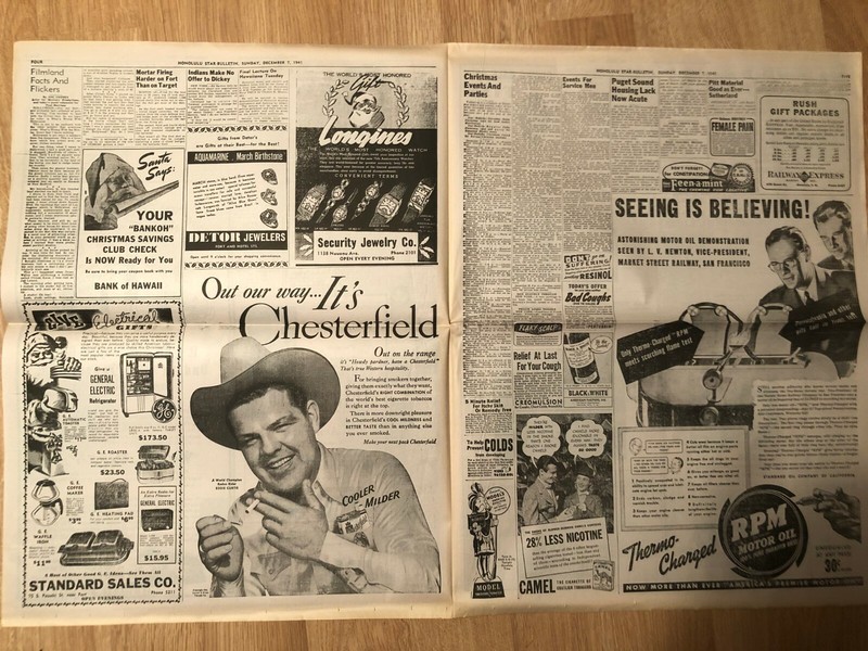 1941 Honolulu Star- Bulletin 12/07/1941 1st EXTRA gallery