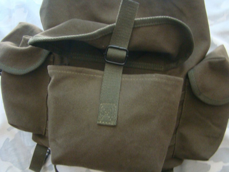 GREEN WW2 US Model.Haversack Canvas Field Bag Army Backpack Large gallery