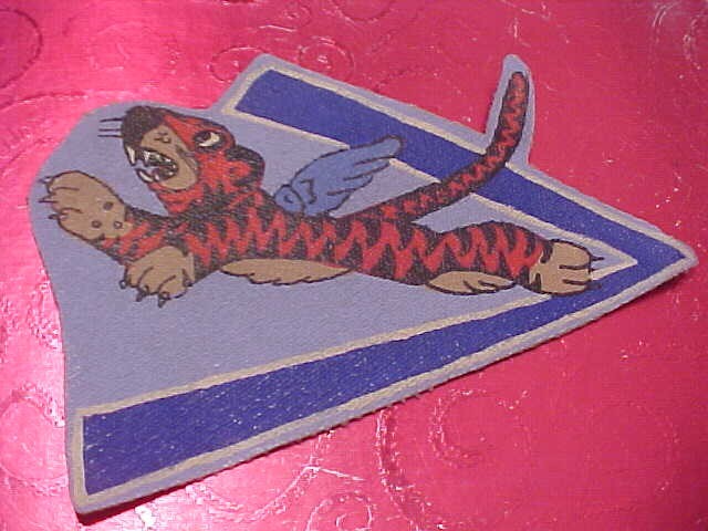 WW2 U.S. ARMY FLYING TIGERS AIR FORCE A-2 JACKET SQUADRON PATCH COPY