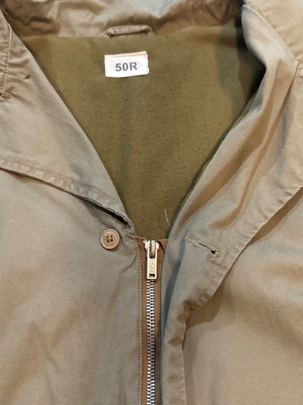 REPRODUCTION WW2 SEMS INC M1 ARMY FIELD JACKET W/PATCHES-SIZE 50R gallery