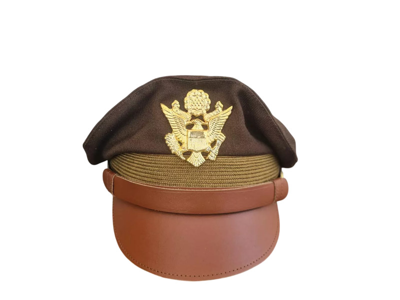 WW2 US Army Air Corps Officer Pilot Visor Crusher Cap – Reproduction