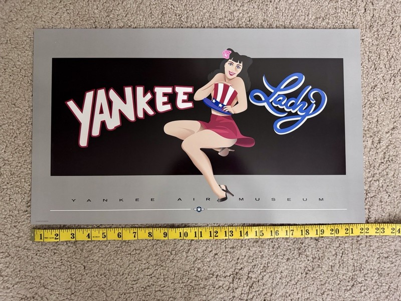 Yankee Lady Yankee Air Museum Photo Art Print Poster 13×22