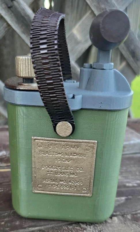 WW2 U.S. Detonator 3D Printed Prop/ Replica 1:1 Scale