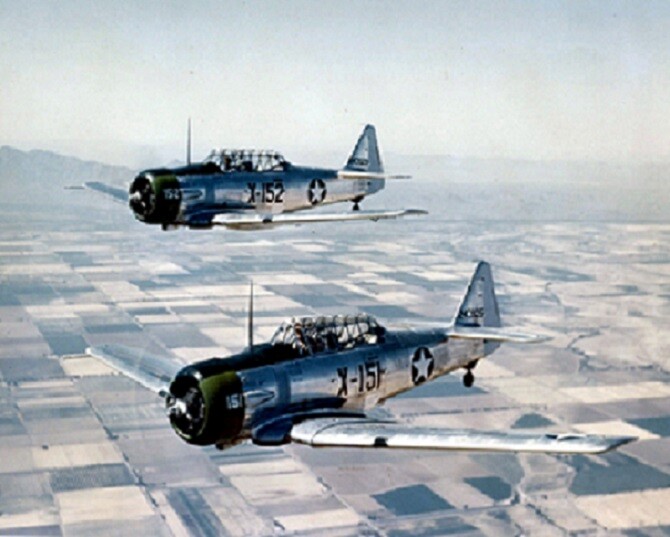 U.S. Army Air Force North American Texan Trainers Aircraft 8×10 WWII Photo 147a