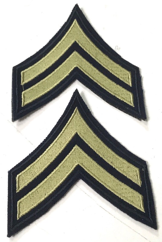 WWII US NCO CORPORAL JACKET RANK CHEVRONS INSIGNIA