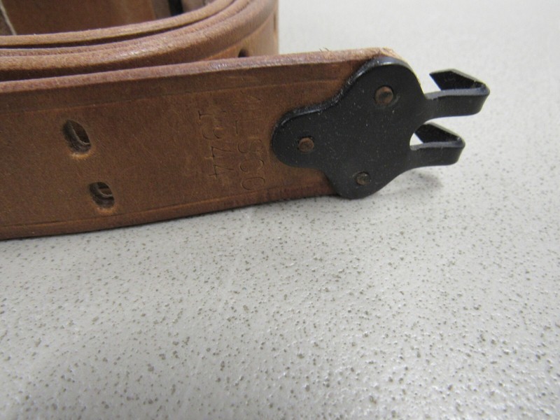 WW2 US M1907 Leather Sling Marked MILSCO 1944 Reproduction M1 Garand M1903A3 gallery