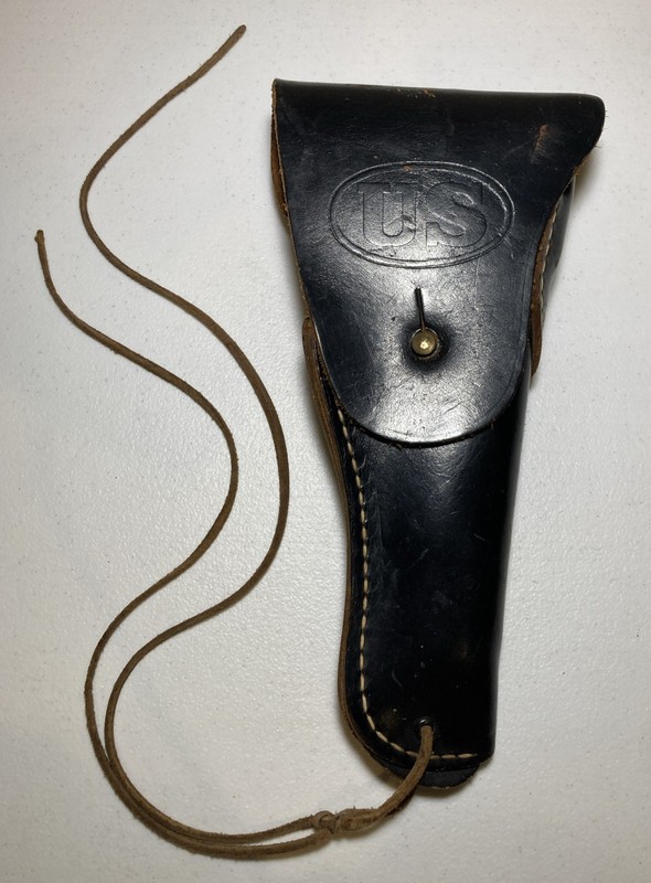 M1916 Style Black Leather Holster 1911 Colt M1911 45 ACP