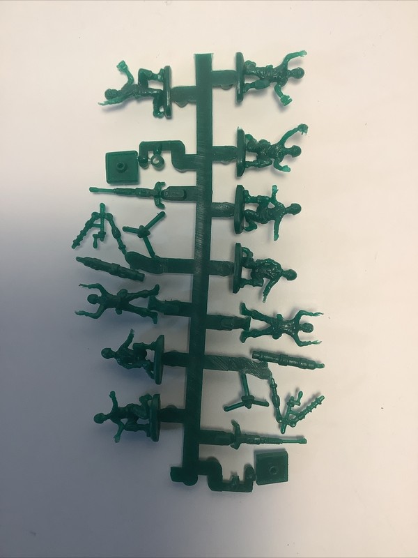 Vtg 1/72 HO scale Atlantic Toy Soldier German Machine Gun and Crew gallery
