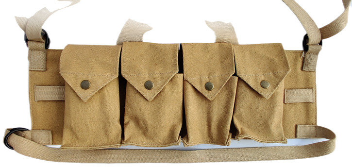 US WWII Rhodesian Fereday & Sons Chest Rig – Reproduction KHAKI