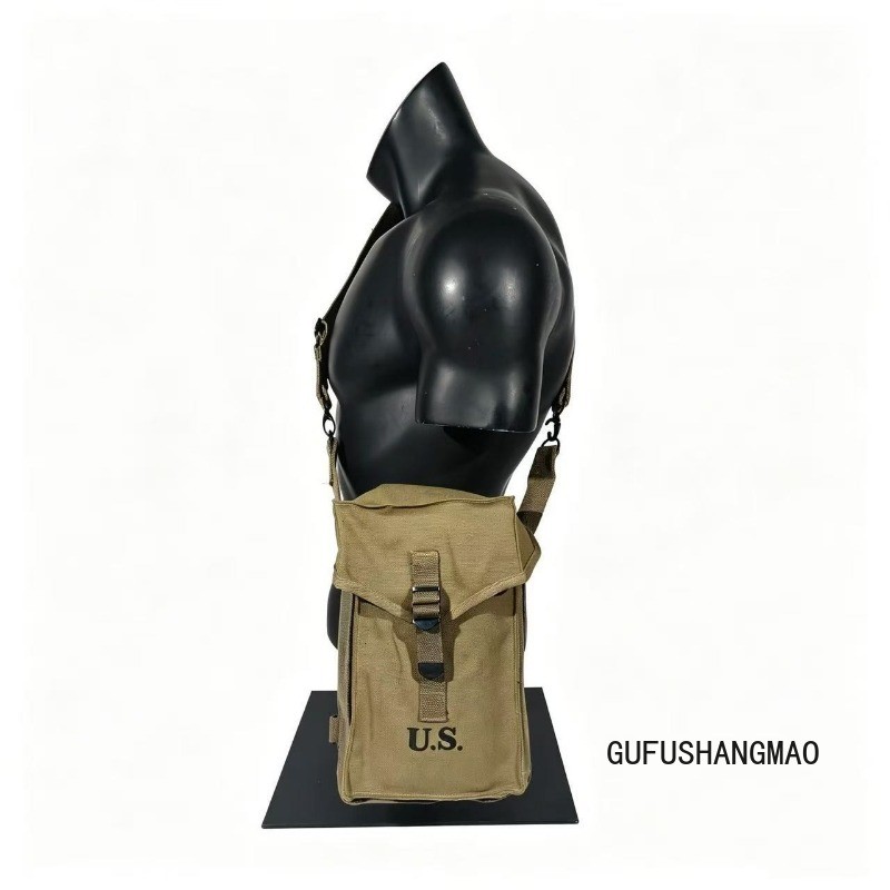 WWII US ARMY INFANTRY GP M1 AMMO GENERAL PURPOSE EQUIPMENT CARRY BAG & STRAP-OD3 gallery