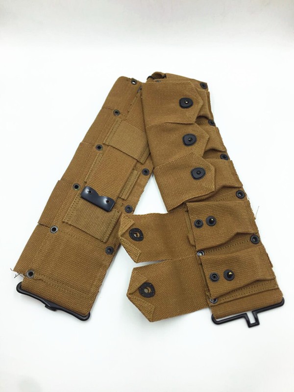 US ARMY EQUIPMENT M1928 BAG BELT FIRST AID KIT AND 0.8L KETTLE X- TYPE STRAPS gallery