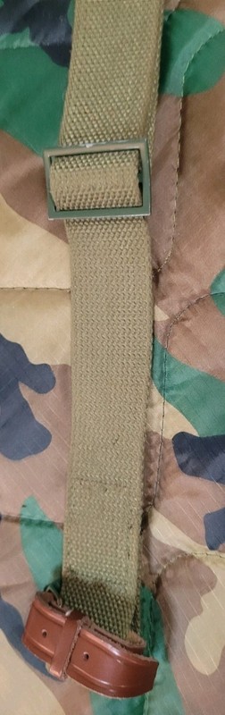 Com Block Reproduction Military Sling CANVAS And Leather Adjustable Slide gallery