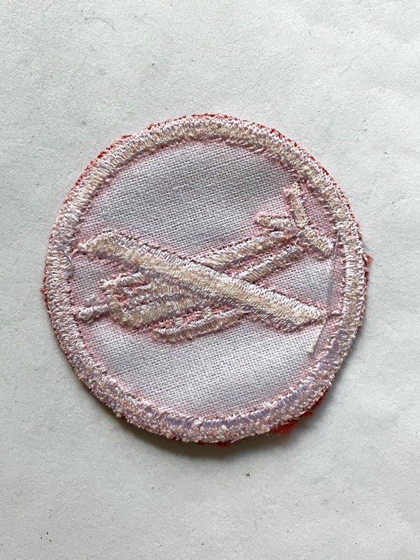 WWII US Army Glider officer cap patch, red base good replica gallery