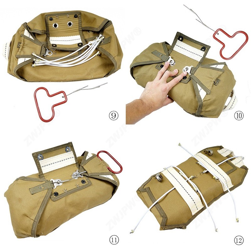 WWII US Airborne Normandy T-5 Parachute Backpack Systemwith No parachute gallery