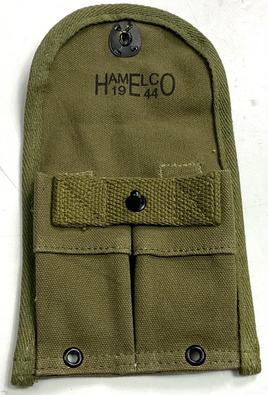 WWII US ARMY M1 CARBINE RIFLE 15RD EQUIPMENT BELT AMMO POUCH-OD#7 gallery