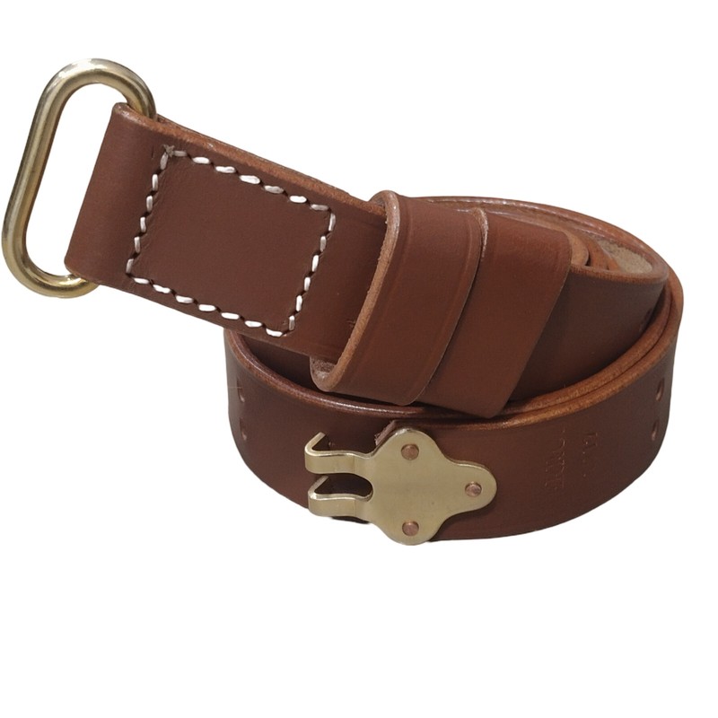 WWII US M1 GARAND RIFLE M1907 LEATHER CARRY SLING NEW gallery