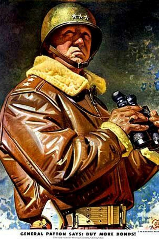 General Patton WW2 Photo Glossy 4*6 in ζ012