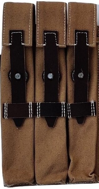 WWII German Reproduction MP Pouch Set Khaki Color gallery