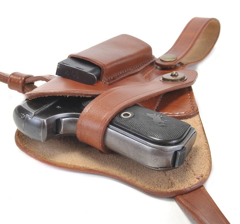 US WW2 M3 Colt 1903 1908 Hammerless Shoulder Holster with Magazine Pouch gallery