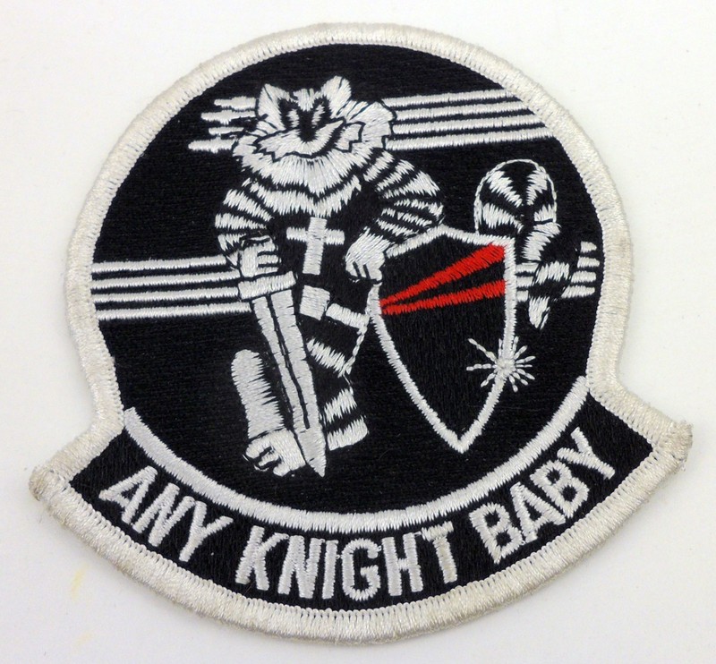US Navy F-14 Tomcat ANY KNIGHT BABY Patch Embroidered Iron-On Patch gallery
