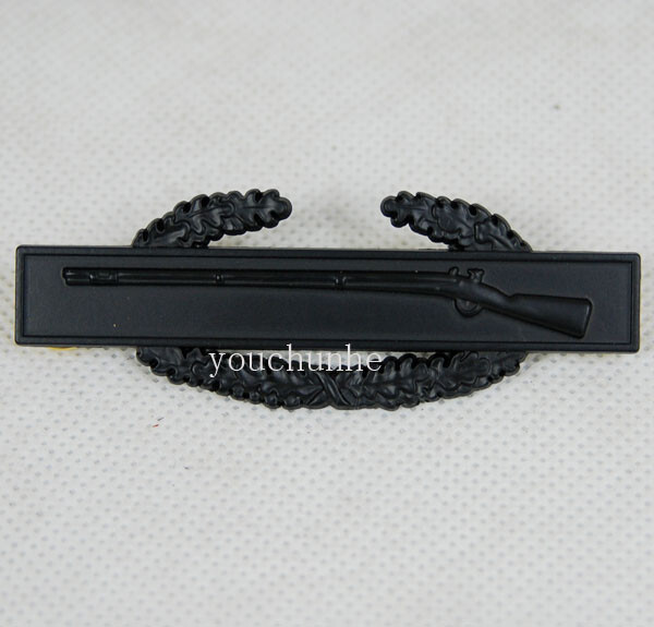 US Army Black Metal Subdued Combat Infantry Badge Qualification – US011