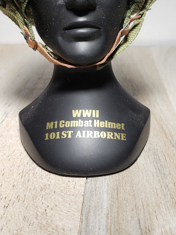 WWII 101st Airborne U.S. Army 506th Infantry WWII Helmet Rare 1/4 Scale Gearbox gallery