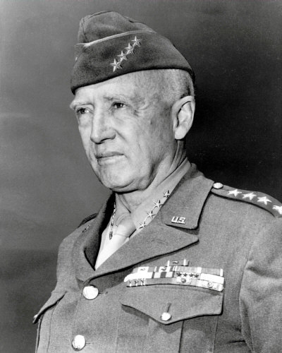 General George Patton #2 Photo 8X10 – WWII