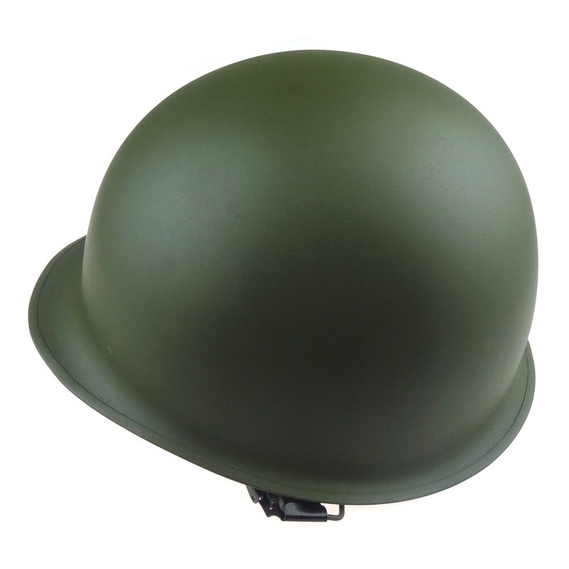 WWII WW2 US Army M1 Milirary Steel Helmet Green Seam America Helmet gallery