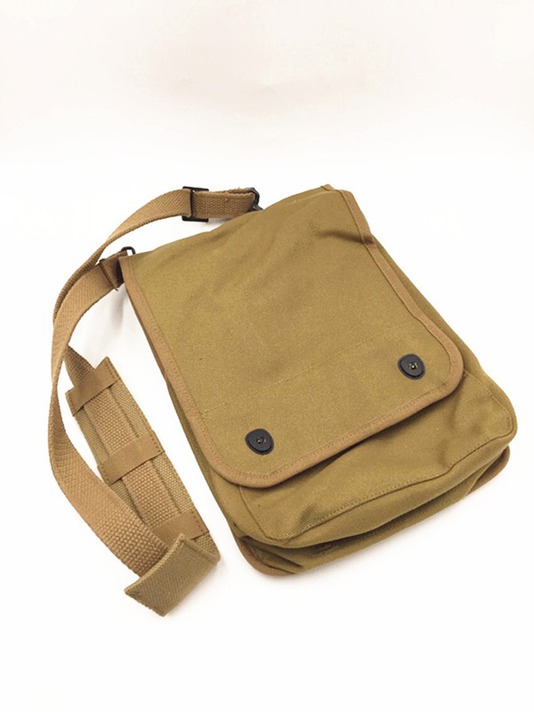 WW2 Army Canvas Map Bag Militaire Map Pack Sundries bag Khaki gallery