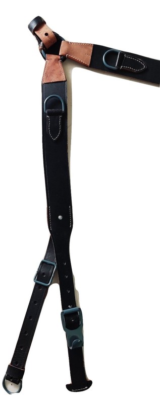 WWII WW2 German Army Y Straps Heer EM Leather Suspenders Load Bearing gallery