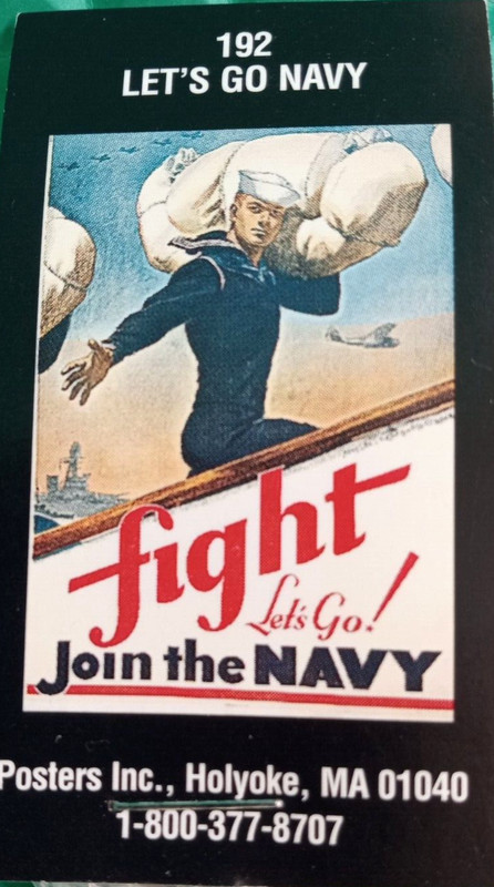 Lot of (4) Historic 1940's Reproduction Posters 3 Diff. Navy 1 War Bonds Sealed! gallery