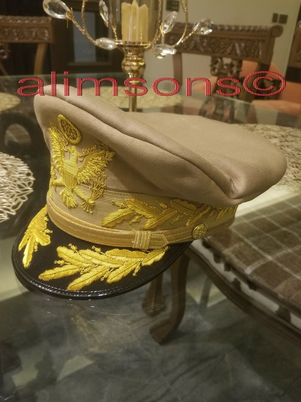 US Douglas MacArthur Khaki Uniform Cap Visor 100% Replica Price reduced to US$55 gallery