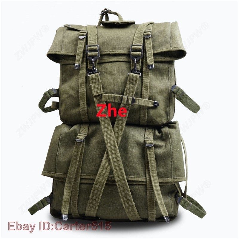 Replica USMC M1944 WW2 Haversack Military Backpack Upper+lower Bag Set