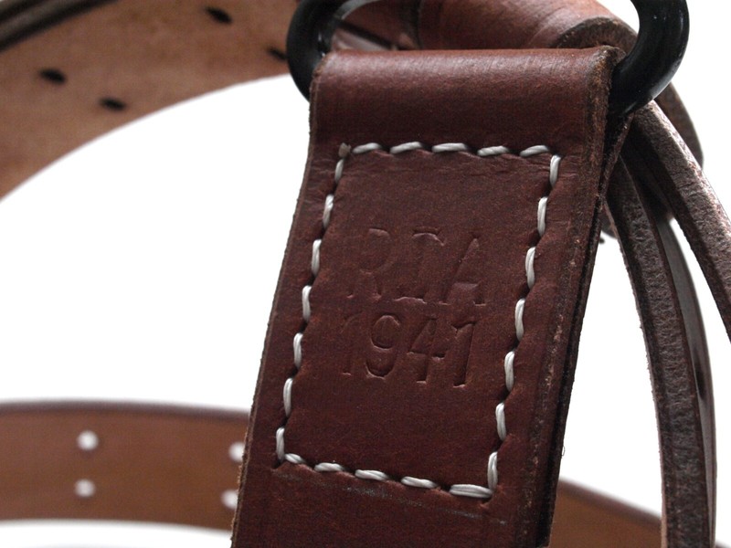 Black steel hook PREMIUM GI hook dark RIA 1941 leather M1907 US sling repro gallery