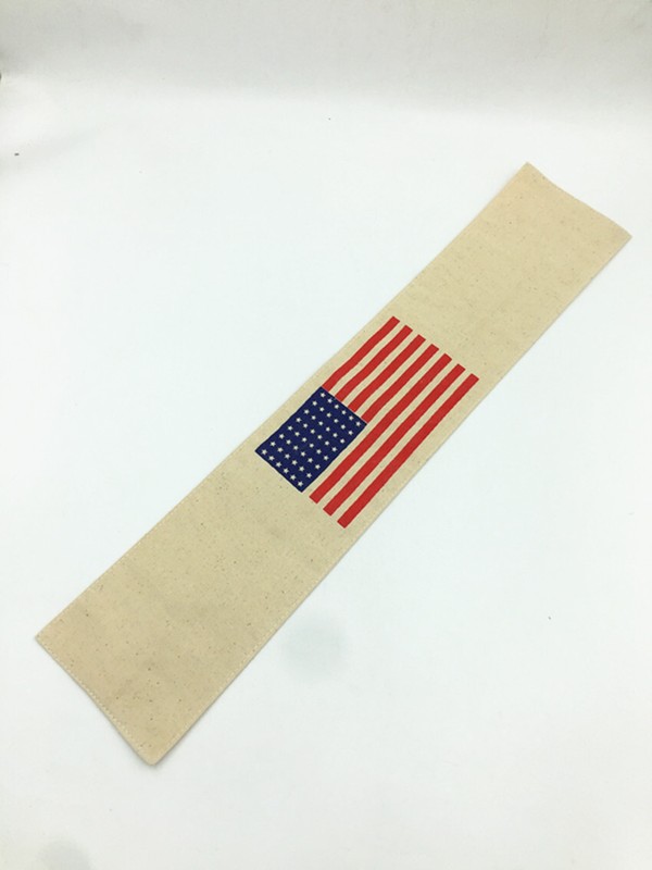 WW2 US ARMY AIRBORNE/PARATROOPER 48 STAR AMERICAN FLAG ARM BAND gallery