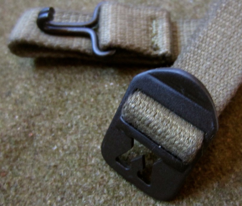 WWII US ARMY INFANTRY & USMC MARINE M1 STEEL HELMET WEB CHINSTRAPS-OD#7 gallery