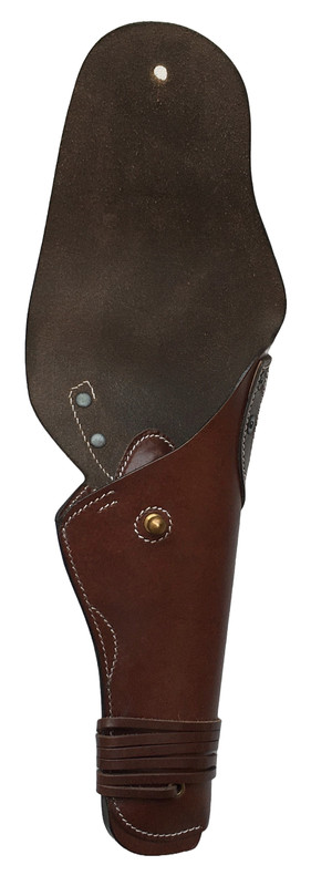 US WWII M1911/M1911A1 .45 Colt Pistol Hip Leather Holster -Dark Brown