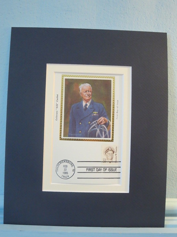 Admiral Chester Nimitz, Pacific Area leader & First Day Cover of his own stamp